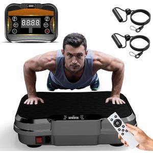 Vibration Plate Exercise Machine for Lymphatic Drainage, Shake Plate Full Body Vibrating Platform for Weight Loss,Vibrate Fitness Platform for Home Women Men (Black)