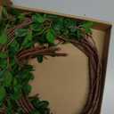 Floroom 4 pcs Artificial Eucalyptus Green Branches 44.3 Inch, Faux Greenery Plant Stems Ficus Twigs Fake Tree Branches for Vase Home Decorations