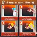 5 x Dia de Los Muertos Decorations, Day of The Dead Window Clings, Halloween Window Stickers, Mexican Fiesta Party Decor, Sugar Skull Skeleton Musical Decals, 9 Sheets