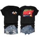 Car Shirts for Women Racing Car T-Shirts Family Vacation Trip Short Sleeve Shirt (Small, Dark Blue)