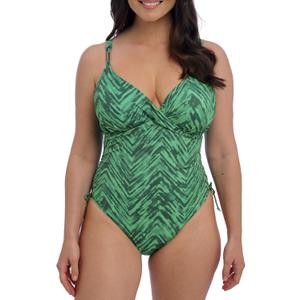 Fantasie Swim Womens Punta Mita Underwire Plunge Swimsuit (Green, 36E)