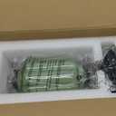 Milk Glass Touch Table Lamp, 3 Way Dimmable Green Lamp USB C+A Charging Ports, Modern Large Beside Lamps for Bedroom, Living Room, Desk LED Bulb Inculded