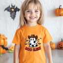Halloween Shirts for Kids Toddler Boys Girls Pumpkin Shirts Ghost T-Shirts Clothes Short Sleeve Cotton Tee 2-8T (Boo Haw)