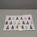 50 Pack Xmas Tree Christmas Paper Placemats Disposable Xmas Trees Winter Holiday Kitchen Paper Place Mats 11 x 17 Inch Table Mats for Home Party Dining Table Decor (Christmas Tree)