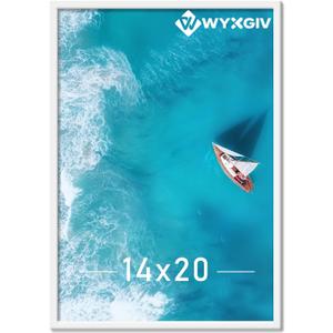 White 14x20 Picture Frame Lightweight yet Durable Frame Wall Hanging