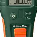 Extech MO50 Compact Pin Moisture Meter - Digital Water Leak Detector for Wood and Building Materials - Audible Alert, Moisture Drop Icons, Self-Test Cap - Handheld Tool