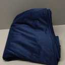 MIULEE Navy Blue Velvet Curtains 84 inches - Luxury Blackout Curtains for Bedroom Living Room Thermal Insulated Super Soft Window Drapes Rod Pocket & Back Tab, W52 x L84 inches, 2 Panels