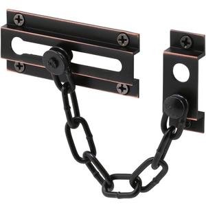 Defender Security U 10305 Prime Line Standard Chain Door Guard, Solid, Classic Bronze