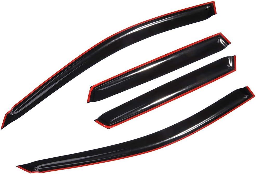 OCPTY 4Pcs Tape on Window Visor fit for 2003-2007 For Nissan Murano Side Window Deflector Rain Shade Visors