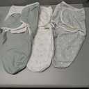 3-Pack Organic Baby Swaddle Sleep Sacks - Swaddles for Newborns, Infant 0-3 Months, Baby Girls, Boys, Soft & Snug Newborn Sleep Sack, Nursery Swaddling Blankets (Bunnies, OS)