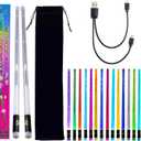 Light Up Drum Sticks Rechargeable 15 Color Changing Led Personalized Drumsticks for Kids Drummer Gifts Drum Accessories