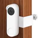 Anti-Theft Mount for Google Nest Doorbell (Battery), No Drill Adjustable Holder for Google Nest Camera Easy Installation Doorbell Camera Mount Kit for Houses/Apartments/Rentals/Dorms