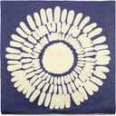 Embroidery Throw Pillow Covers 18x18 Home Decor Floor Pillow Cover for Couch Sofa Bed Room Chair 100% Cotton Cushion Cover Pillowcase 45x45cm Yellow Sunflowers Embroidered, 1 Piece