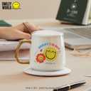 SmileyWorld UV DTF Cup Wrap Transfer for Glass, Official Licensed Rub on Transfers Decal for 16OZ Glass Cups DIY Crafts, 9 Sheets Style 1