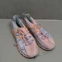 UMYOGO Women's Casual Walking Shoes Lightweight Breathable Mesh Athletic Running Shoes Fashion Slip-on Sock Sneakers Comfort Work  (9.5, Pink&blue)