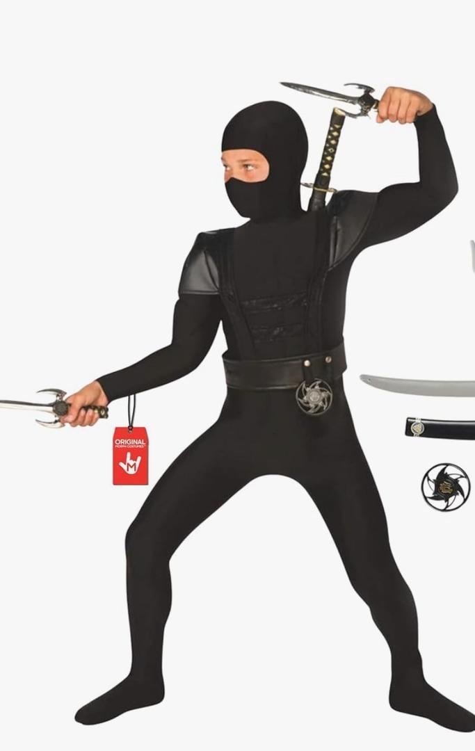 Morph Ninja Costume Kids, Boys Ninja Costume with Accessories, Ninjago Costumes Boys, Kids Dress Up Costumes, M