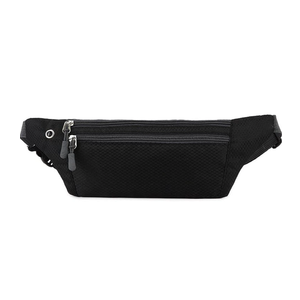 Waist bag running waist bag casual crossbody chest bag mobile phone running belt adjustable waist bag (Black 1pc)
