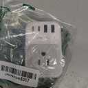 USB C Charger Block 20W, TESSAN PD Fast Charging Adapter with Foldable Plug, 1875W Power Outlet Extender(4 AC and 4 USB) for Cruise, Home, Office, Dorm (Grey)