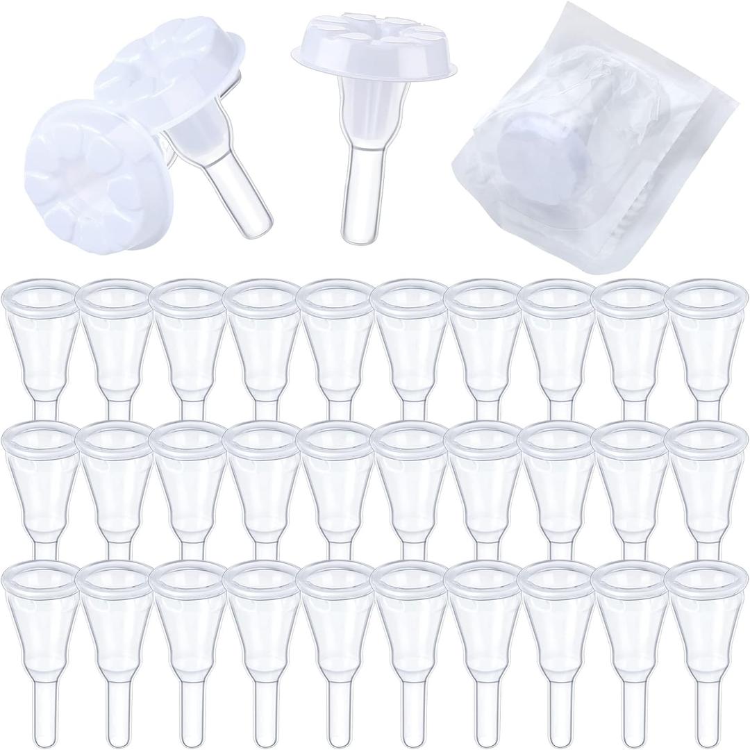 Geiserailie 30 Pieces Condom External Catheters Disposable Male External Catheter for Men Medium, Self Adhering Style (29 mm)