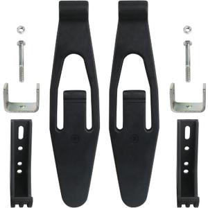 Hood Latch Strap with Catch Bracket Kit 2 Pack Compatible with Kenworth T300 T600 T800 W900, Peterbilt 357 367 377 378 379 388 389 1987-2011 Truck Hood Parts Replaces 23-13857 L56-0001 HLK1035