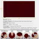 VEELIKE Dark Red Velvet Fabric Wallpaper Self Adhesive Soft Felt Drawer Liners 15.7''x118'' Red Flocking Contact Paper Peel and Stick Velvet Lining for Jewelry Box Cabinets Shelves Walls Arts & Crafts