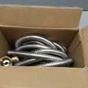 Garden Hose 100FT, Water Hose with 10 Function Nozzle, Garden Hose Metal with Leak-proof Connectors, Kink-Free & Ultra Flexible, Rust/Pet/Puncture Proof for Lawn, Yard, RV, Car Wash, 550PSI