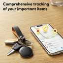 Smart Bluetooth Tracker Tag with Find My app (iOS Only), GPS Tracker Key Finder and Item Locator for Keys, Bags, Luggage, IP67, 2 Pack