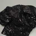 FUHSY Set of 3 Arch Backdrop Cover 7.2FT/6.6FT/6FT Black Spandex Sequin Arch Covers Stretchy Backdrop Glitter Chiara Wedding Arches Stand Cover for Birthday Party Ceremony Decor Indoor Outdoor