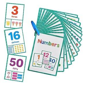 Lachilly Number 1-100 English Words Learning Flashcards, High Frequency Words, Beginning Reading, Kindergarten ESL Teaching Materials, Autism Learning Materials, Vocabulary Building, 15 Cards 28 Words