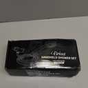 High Pressure Handheld Shower Head Briout 5-Settings Powerful Water Spray Shower Head against Low Pressure Water Flow with Stainless Hose and Adjustable Mount (Silver)