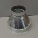 7 Inch to 4 Inch Duct Reducer Increaser Galvanized Steel Air Duct Adapter Round Crimped Pipe Connector Fitting Coupling for HVAC Ventilation Systems