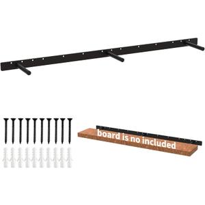 42 Inch Heavy Duty Blind Wall Mount Floating Shelf Bracket - Hidden Shelf Bracket with 150 LB Weight Capacity -3/4 Inch Solid Steel Support Rods