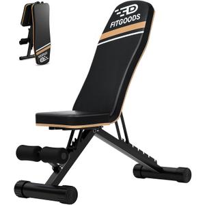 FitGoods Assemble-Free Foldable Weight Bench Press for Home Gym, 660 LBS Capacity Incline Decline, Sit-up Bench for Full-Body Strength Training FitGoods Assemble-Free Foldable Weight Bench Press for Home Gym, 660 LBS Capacity Incline Decline, Sit-up Bench for Full-Body Strength Training