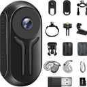 1080P Mini Action Camera, Magnetic Mini Body Cam, Portable Small Sports Camera, HD 1080P Action Camera with Display Screen for Bicycle and Motorcycle Helmet Camera for Work, Travel, Pet Walking