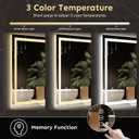 Kosmonia 28x20 Inch LED Bathroom Mirror with Lights, Anti-Fog, Dimmable