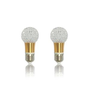 Brigligh 2 Pcs 5W E26 Decorative LED Bulb, 85-265V Wide Voltage, 3000K Warm Light, Crystal Edison Style Light for Home/Restaurant/Bar (B013)
