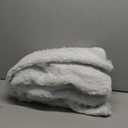 30Inch White Christmas Tree Skirt- Faux Fur Plush Small Christmas Tree Skirt Holiday Party Indoor Outdoor Christmas Decorations for Merry Christmas