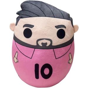 Dupuci Cartoon Soccer Star with Soccer Jersey 10 Plush Figure Toy Number 10 Soccer Player Plush Pillow