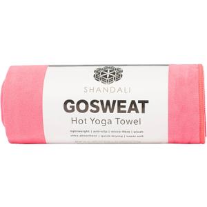 Shandali GoSweat Non-Slip Hot Yoga Towel with Super-Absorbent Soft Suede Microfiber in Many Colors, for Bikram Pilates and Yoga Mats. (72.00" x 26.50", Lemonade Pink)