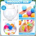 Jingmore 12 Set 30 oz Table Tennis Fish Bowl Carnival Game Favors with Bounce Round Bowls Multicolor Balls Gold Plastic Fish for Adults Carnival Game Party Activity Prizes