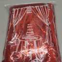 Party Backdrop Curtains 2 Pcs 5FTx10FT Red Sequin Backdrop Sparkly Glitter Fabric Backdrop Birthday Christmas Decorations