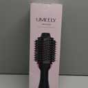 Hair Dryer Brush Blow Dryer Brush in One, Upgraded 4 in 1 Hair Dryer and Styler Volumizer with Negative Ion Anti-frizz Ceramic Titanium Barrel Hot Air Hair Straightener Brush (Black/Pink)