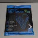 Lux Dual Grip Socks - Soccer Grip Socks for Men and Women. GripArray Performance & Comfort (Small, Black)