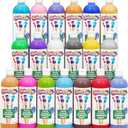 Colorations Paraben-Free Washable Tempera Paint Set, 19 Colors, Non-Toxic, Vibrant, Kids' Art Supplies