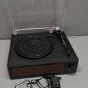 Vinyl Record Player with Speakers Vintage Turntable for Vinyls Records Belt-Driven Turn Table Support 3-Speed, Wireless Playback, Headphone, AUX-in, RCA Line LP Phonograph for Sound Enjoyment Black