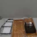 Bathroom Counter Organizer, 2-Tier Standing Storage Shelf with Basket, Wood Tray for Skincare Vanity Organizer(Brownish)