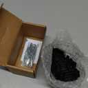 BlastHome Luxury Curtain Rings  Premium Metal with Quiet, Smooth, Removable Nylon Inserts  Pinhooks and Clips Included  1 1/2" Inside Diameter  18 Rings for Two Standard Curtains  Tuxedo Black