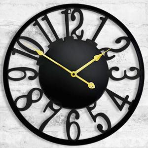 16 Inch Large Outdoor Clock, Silent Battery Operated Modern Wall Clock, Black Metal Decorative Clock for Patio, Porch, Pool Area, Farmhouse, Living Room