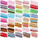 Leyndo 200 Pcs Mini Stuffed Bears Bulk Small Bear Stuffed Animals Keychain Tiny Plush Toys for Kids Easter Egg Stuffers Birthday Carnival Classroom Prizes Wedding Baby Shower Favors