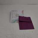 Body Cooling Pillowcase Long Pillow Case Breathable Cool Silky Soft Rayon Derived from Bamboo Fabric,Hair and Skin Friendly,Dark Purple,1 Pack,20x54IN